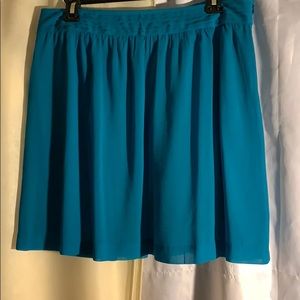 LOFT Flowy teal skirt